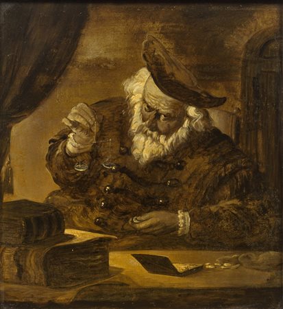  
Il pastore di monete - Scuola fiamminga XIX secolo
olio su rame 22 x 24 cm