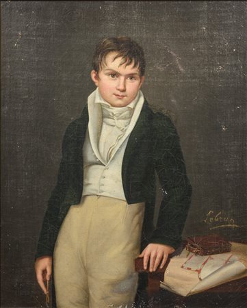  
Ritratto Gentiluomo Scuola Francese del XIX secolo
olio su tela applicata su cartone 54 x 44 cm