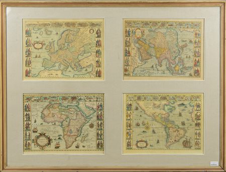  
Quattro Cartine Geografiche XX secolo
 126 x 167 cm
