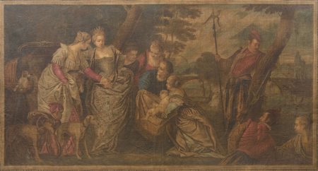  
Mosé salvato dalle acque - da Paolo Veronese Seconda metà XIX secolo
succo d'erba 160 x 285 cm