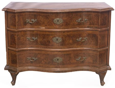  
Comò a tre cassetti Ferrara, prima metà XVIII secolo
 79 x 110 x 59 cm