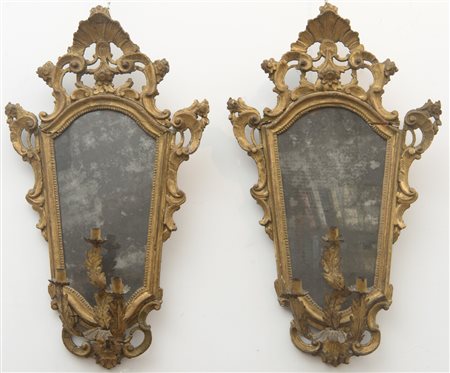  
Coppia di Ventoline Veneto; Metà XVIII secolo
 90 x 50 cm