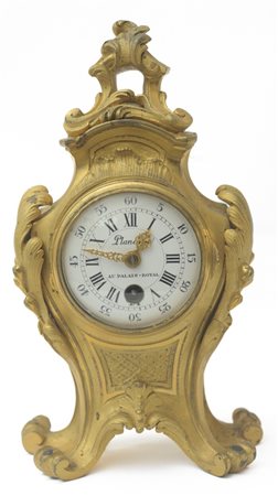 
PLANCHON AU PALAIS ROYAL - Orologio da tavolo XIX - XX sec.
bronzo dorato 21 x 10 x 6 cm
