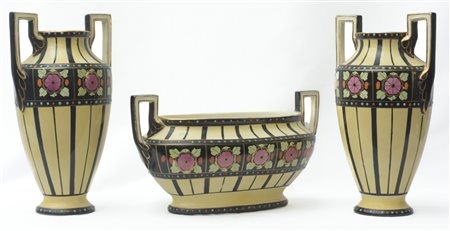  
Boch La Louvière - Trittico 1930 ca. 
porcellana policroma 