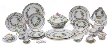  
Herend - Servizio di piatti, mod. Indian Basket Multicolor 1976
porcellana 