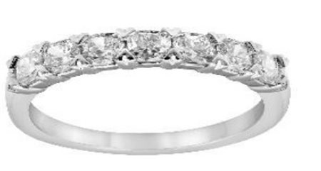 ANELLO IN ORO CON DIAMANTI 3.20 GR - 65 - 7 Stone Band