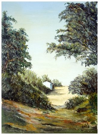 ENRICO GALLI Pisa 1928 – 2008 Senza titolo 1986 Olio su tela 40 x 30. Firma e...