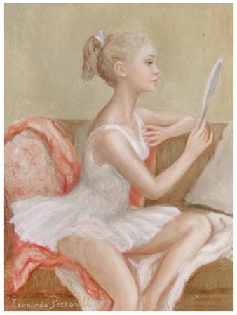 LEONARDO PIZZANELLI Torre del Lago 1920 – Firenze 1984 Ballerine au miror...