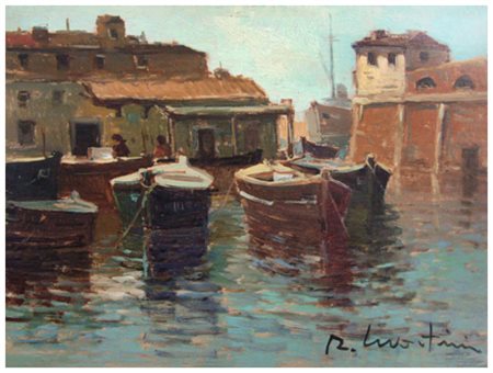 RENZO MARTINI Livorno 1937 – 2005 Senza titolo Olio su tavola 22 x 30. Firma...