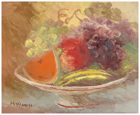 GUIDO GUIDI Livorno 1901 – 1998 Senza titolo Olio su tavola 38 x 46. Firma in...