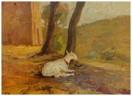 RENZO CASALI Livorno 1898 – 1977 Senza titolo Olio su tavola 24,5 x 32. Firma...