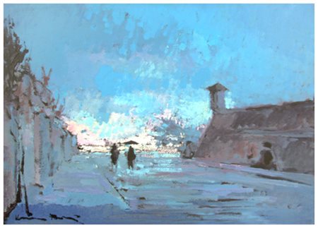 VOLTOLINO FONTANI Livorno 1920 – 1976 Senza titolo Olio su faesite 30 x 40....