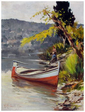 ALDO AFFORTUNATI Castelnuovo Garfagnana 1906 – 1991 Senza titolo Olio su...