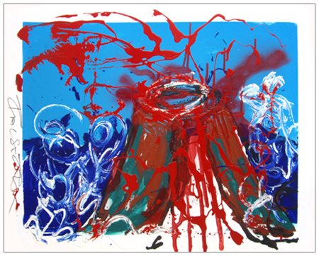 MASSIMO FALSETTI Roma 1955 Senza titolo Olio su tela 80 x 100. Firma a s. in...