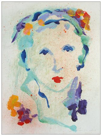 ERNESTO TRECCANI Milano 1920 – 2009 Senza titolo Olio su tela 24 x 18. Firma...