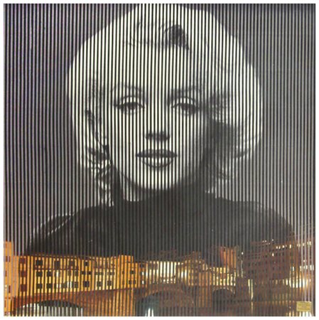 MALIPIERO Brescia 1934 Marilyn Monroe – Ponte Vecchio 2012 Collage su...