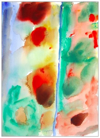 ANTONIO CORPORA Tunisi 1909 – Roma 2004 Due tempi 2002 Acquerello su...