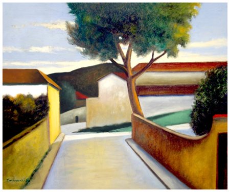 a firma TIRINNANZI Senza titolo 1975 Olio su tela 50 x 60. Firma e data in b....