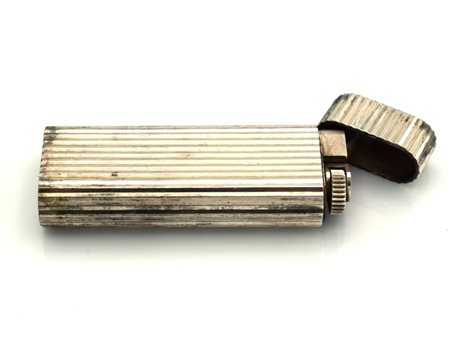 Accendino Cartier placcato in argento