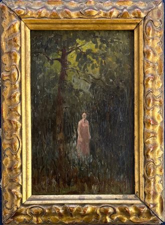Illemo Camelli Cremona 1876 - 1939 Figura nel bosco