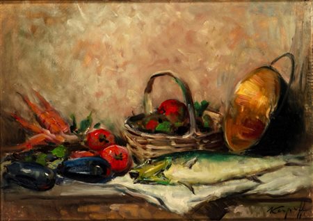 Ivan Karpoff (Novočerkassk 1898-Milano 1970)  - Natura morta