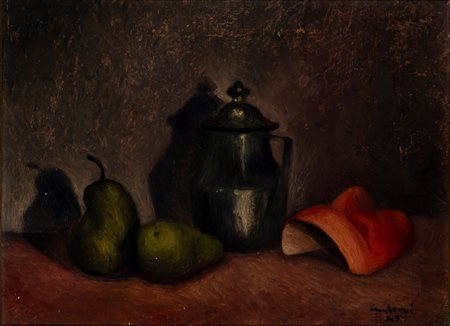 Ugo Sambruni (Mariano comense 1918-2011)  - Natura morta, 1945