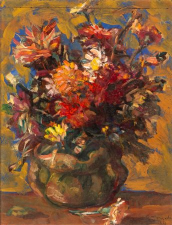 Salvatore Jemolo (Comiso 1927-Carugo 2007)  - Vaso di fiori