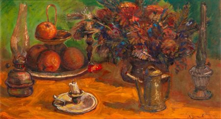 Salvatore Jemolo (Comiso 1927-Carugo 2007)  - Natura morta