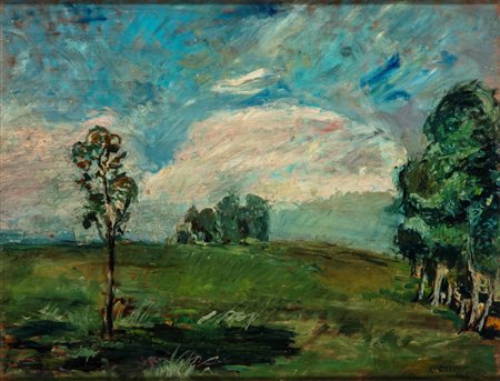 Scuola italiana, secolo XX - Val Brembana - Luglio afoso, 1949