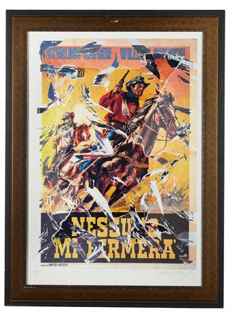 MIMMO ROTELLA (Catanzaro 1918 - Milano 2006) "Nessuno mi fermerà". Decollage....