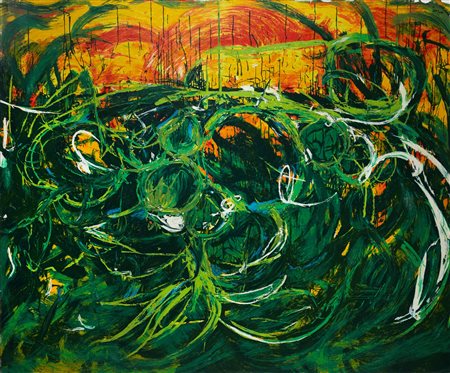 MARIO SCHIFANO (Homs 1934 – Roma 1998) “Senza titolo”. Serigrafia...