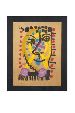 PABLO PICASSO (Malaga 1881 - Mougins 1973) "Portrait imaginaire", 1969....