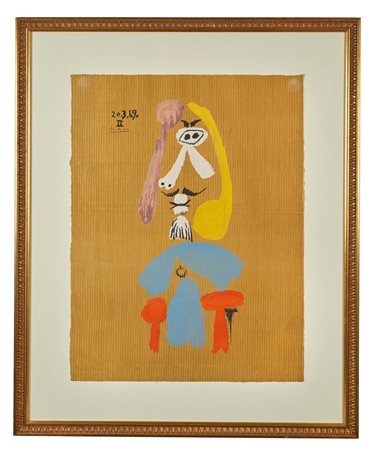 PABLO PICASSO (Malaga 1881 – Mougins 1973) “D’Apres”, 1969. Litografia a...