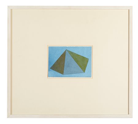 SOL LEWITT (Hartford 1928 – New York 2007) “Pyramiden”, 1985. Acquerello su...