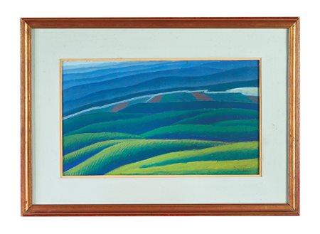 GERARDO DOTTORI (Perugia 1884 – Perugia 1977) “Paesaggio umbro”, 1924....