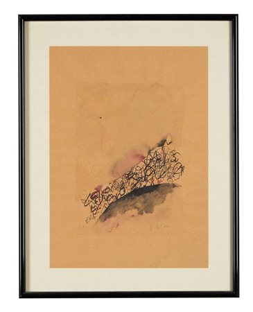 GERMANO SARTELLI (Imola 1925 – Imola 2014) “Paesaggio”, 1986. Acquerello su...