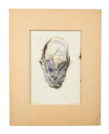 PIERO MANAI (Bologna 1951 - 1988) “Testa”, 1984. Tecnica mista su carta. Cm:...