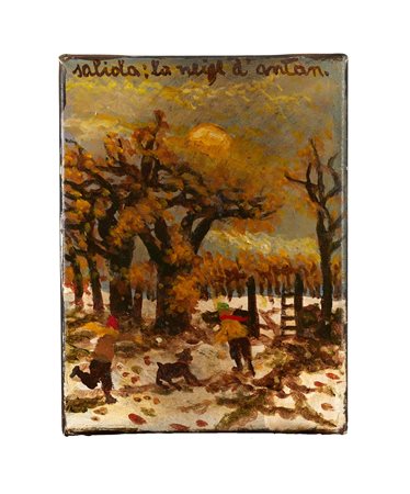 ANTONIO SALIOLA (Bologna 1939 - Bologna 2024) "La neige d'antan", 2012/2013....