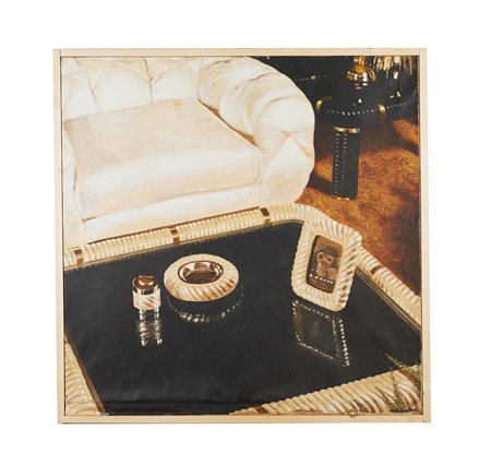 ANTONIO SALIOLA (Bologna 1939 - Bologna 2024) "Nel Salotto", 1979. Olio su...