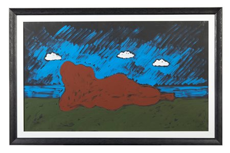 TANO FESTA (Roma 1938 - Roma 1988) "Senza titolo", 1985-86. Acrilico su tela....