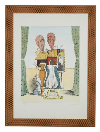 GIORGIO DE CHIRICO (Volos 1888 – Roma 1978) “Le muse della musica”, 1973....