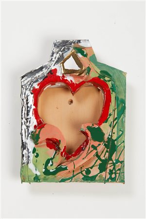 GIOSETTA FIORONI (Roma 1932) Scultura in terracotta smaltata, 2007. Cm...