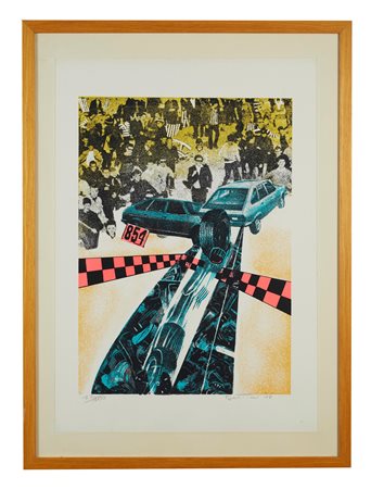 GIANNI BERTINI (Pisa 1922 - Caen 2010) "Senza titolo", 1976. Litografia a...