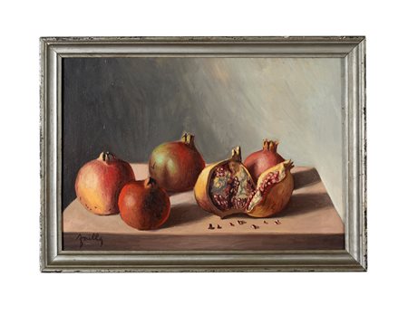 FABIO FAILLA (Lucca 1917 - Roma 1987) “Melograni”, 1961. Olio su tela. Cm...