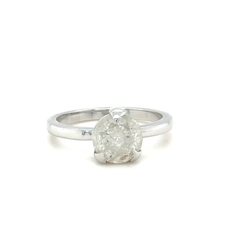 ANELLO IN ORO BIANCO 14K 3.91 GR CON CON DIAMANTE DA 2.11 CT RNG40505