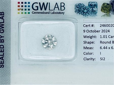 DIAMANTE NATURAL POLISHED 1 I -SI2 - GW - C41001-4