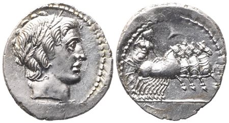 Anonymous, Denarius, 86 BC; AR (3,69 g; 20,2 mm; 6 h)