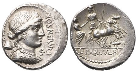 L. Farsuleius Mensor, Denarius, 75 BC; AR (3,91 g; 19,5 mm; 6 h)
