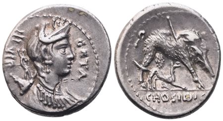 C. Hosidius Geta, Denarius, 68 BC; AR (3,83 g; 18,6 mm; 4 h)