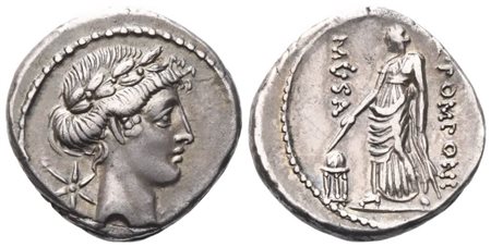 Q. Pomponius Musa, Denarius, 66 BC; AR (4 g; 17,5 mm; 6 h)